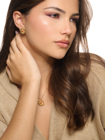 BRINCOS SOL RENDILHADOS PRATA DOURADA ELEGANTES DIFERENTES