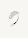 ANEL OURO BRANCO E DIAMANTES NOIVADO CASAMENTO18K DIAMOND DROPS RING