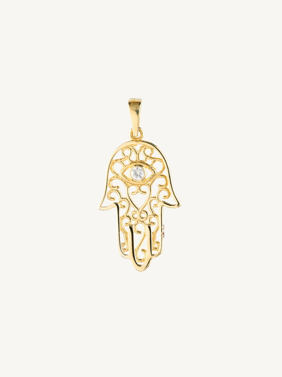 PENDENTE MÃO DE FÁTIMA BERLOQUE OURO 9K BOA SORTE