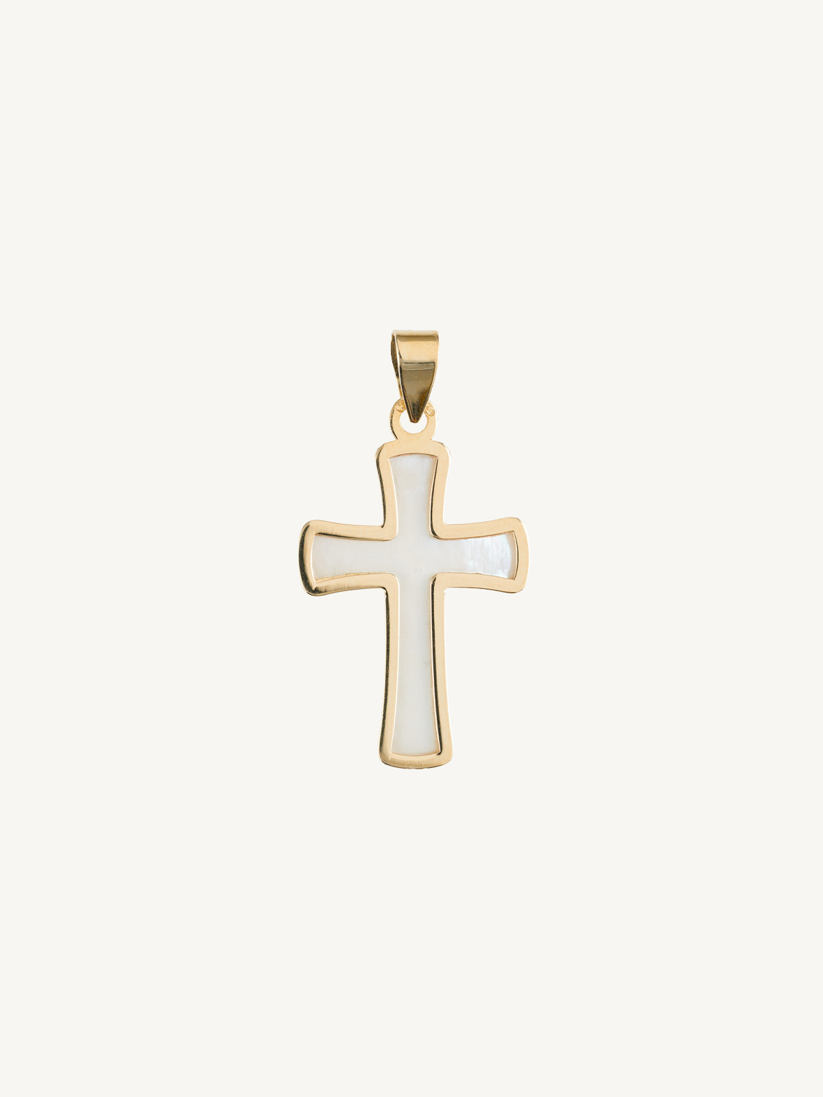 CRUZ MADRE PÉROLA BERLOQUE OURO 9K