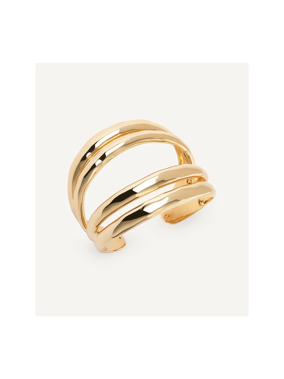 PULSEIRA SUSPIRO ELEGANTE AJUSTAVEL BANHO OURO 18K