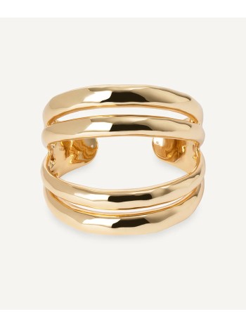 PULSEIRA SUSPIRO ELEGANTE AJUSTAVEL BANHO OURO 18K