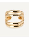 PULSEIRA SUSPIRO ELEGANTE AJUSTAVEL BANHO OURO 18K