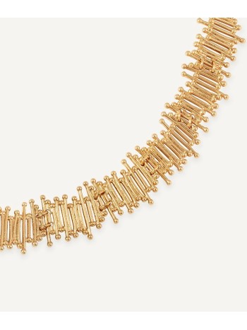 COLAR RITUAL MECH DIFERENTE BANHADO OURO 18K