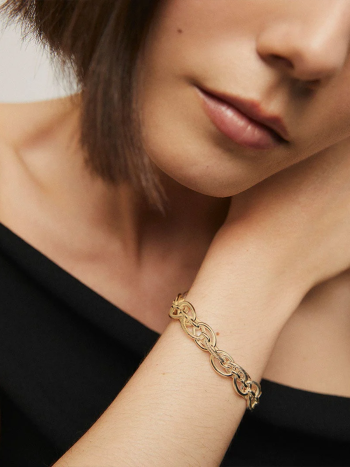 GOLDEN EMBRANCE BRACELET PULSEIRA BANHO OURO 18K ELEGANTE