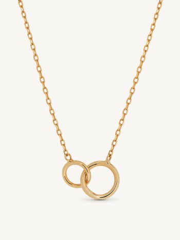 TOGETHER NECKLACE PLAQUEADO OURO 18K ELEGANTE COLAR