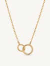 TOGETHER NECKLACE PLAQUEADO OURO 18K ELEGANTE COLAR