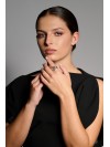 ANEL SILHUETE PRATA ELEGANTE VISTOSO DIFERENTE