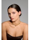 COLAR SOL DIFERENTE CHAMATIVO ELEGANTE PRATA DOURDA