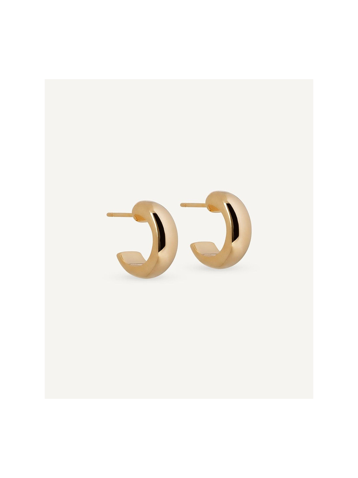 BRINCOS ARGOLA BRINCOS SIMPLES ELEGANTE BANHO OURO 18K