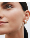 BRINCOS ARGOLA RISCADA DIFERENTE ELEGANTE BANHO OURO 18K